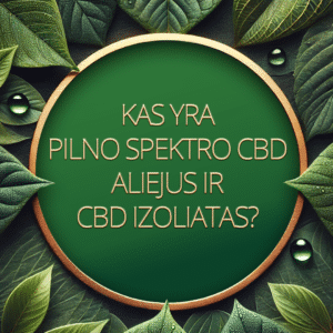 Purama Kas yra pilno spektro CBD aliejus ir CBD izoliatas?