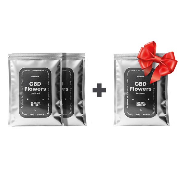 Nordic Nutris Premium CBD kanapių žiedai 1g