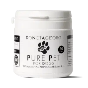 Pure Pet (Sirtuino 6 Aktyvatorius, Nikotinamido Mononukleotido, Hialurono Rūgštis) šunims DONOTAGE