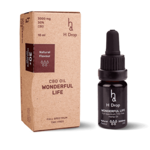 H DROP Pilno Spektro CBD Kanapių Aliejus 30% Wonderful Life