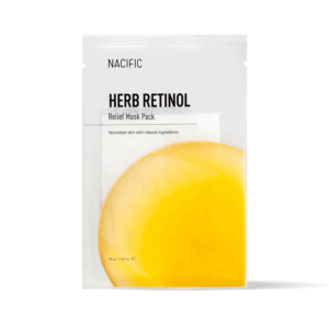 NACIFIC Herb Retinol Relief Mask Pack lakštinė veido kaukė su retinoliu