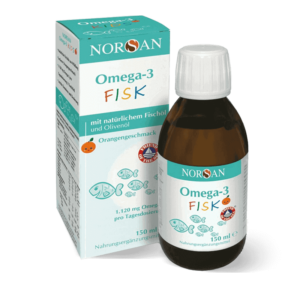 NORSAN, OMEGA-3 FISK, APELSINŲ SKONIO aliejus