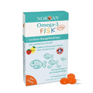 NORSAN, OMEGA-3 FISK JELLY, BRAŠKIŲ CITRINŲ SKONIO guminukai