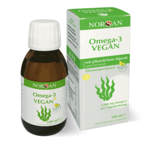 NORSAN, OMEGA-3 VEGAN, CITRINŲ SKONIO aliejus