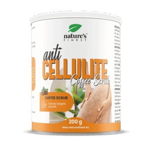 NATURE'S FINEST ANTI CELLULITE COFFEE SCRUB Anticeliulitinis kavos šveitiklis su druska ir aliejais
