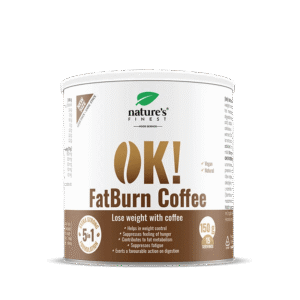 NATURE'S FINEST OK!FATBURN COFFEE Rasvapõletuskohv L-karnitiini, Guarana ja põdrakasvatusega.