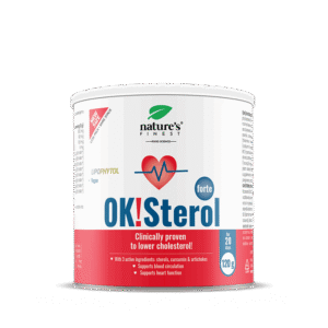 NATURE'S FINEST OK!STEROL FORTE 6in1 valem patenteeritud Lipophytol®-iga kolesterooli vähendamiseks.