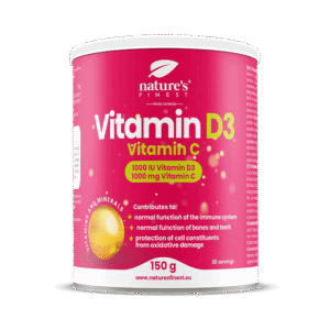 NATURE'S FINEST Vitaminų mišinys imuninei sistemai Vitaminas D3 1000 IU + Vitaminas C 1000mg