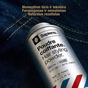 Sapiens Poudre Coiffante plauku formavimo pudra purumui ir teksturai2