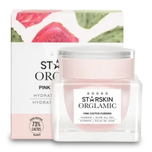 STARSKIN ORGLAMIC PINK CACTUS PUDDING Intensyviai drėkinamasis ir maitinamasis veido kremas su kaktusų ekstraktais ir sėklų aliejumi