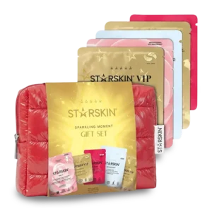 STARSKIN SPARKLING MOMENT GIFT SET Prabangus veido, paakių ir pėdų priežiūros dovanų rinkinys odos drėkinimui ir puoselėjimui