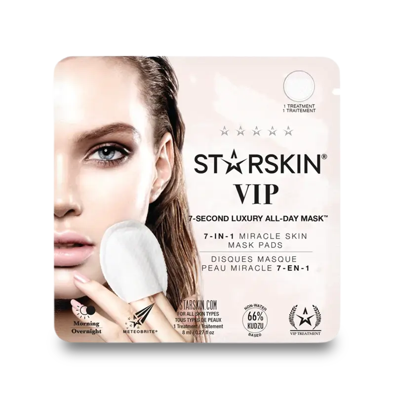 STARSKIN VIP 7 SECOND LUXURY ALL DAY MASK Daugiafunkcis veido priežiūros diskelis odos valymui, šveitimui, drėkinimui ir glotninimui STARSKIN VIP 7 SECOND LUXURY ALL DAY MASK Daugiafunkcis veido priežiūros diskelis odos valymui, šveitimui, drėkinimui ir glotninimui