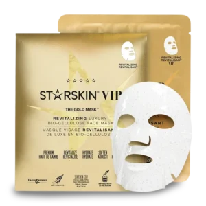 STARSKIN VIP THE GOLD MASK Drėkinamoji ir stangrinamoji bioceliuliozinė veido kaukė su auksu ir augaliniais ekstraktais