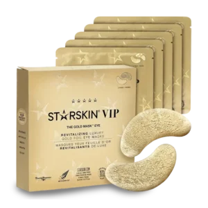 STARSKIN VIP THE GOLD MASK EYE Drėkinamosios ir glotninamosios auksinės paakių kaukės paburkimo ir smulkių raukšlelių matomumui mažinti
