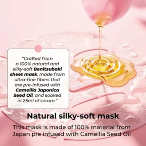STARSKIN CAMELLIA NOURISHING & BRIGHTENING 2-STEP OIL MASK Dviejų etapų maitinamosios ir skaistinamosios veido kaukės su kamelijų aliejumi, 3+1
