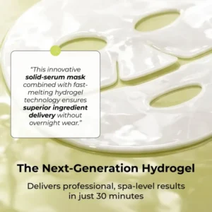 STARSKIN COLLAGEN GREEN CAVIAR FACE MASK Drėkinamosios hidrogelinės veido kaukės su jūriniais dumbliais ir kolagenu, 3+1