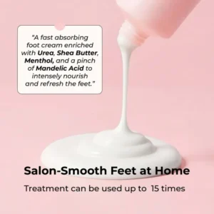 STARSKIN FAB FEET FAST AFTER-CARE FOOT CREAM Intensyviai drėkinamasis ir minkštinamasis pėdų kremas su šlapalu, taukmedžių sviestu ir migdolų rūgštimi
