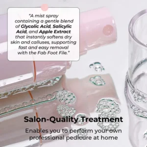 STARSKIN FAB FEET FAST FOOT PEELING MIST Šveičiamasis pėdų purškiklis su glikolio ir salicilo rūgštimis suragėjusiai odai minkštinti
