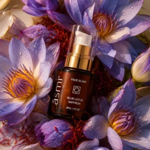 ASMI FACE ELIXIR ayurvedinen kasvoöljy sahramilla, sinilootuksella ja punaisella santelipuulla