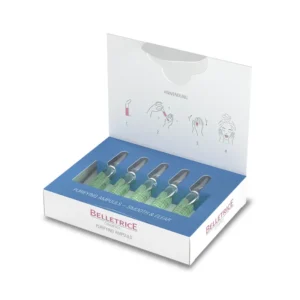 BELLETRICE PURIFYING AMPOULES Valomosios ir matizuojamosios veido ampulės riebiai ir probleminei odai
