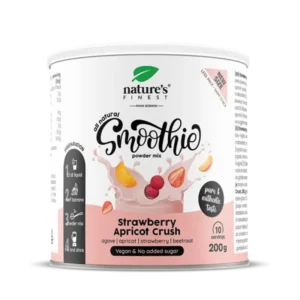 NATURE'S FINEST SMOOTHIE APRICOT CRUSH Natūralus agavų, abrikosų, braškių ir burokėlių glotnučio (smoothie) mišinys
