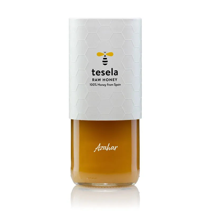 Tesela apelsinmedžių žiedų medus, 320 g stiklo indelis