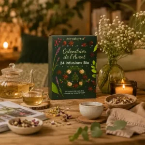 ZENATERRA ADVENT CALENDAR 24 ORGANIC HERBAL TEAS luomuyrttiteiden joulukalenteri